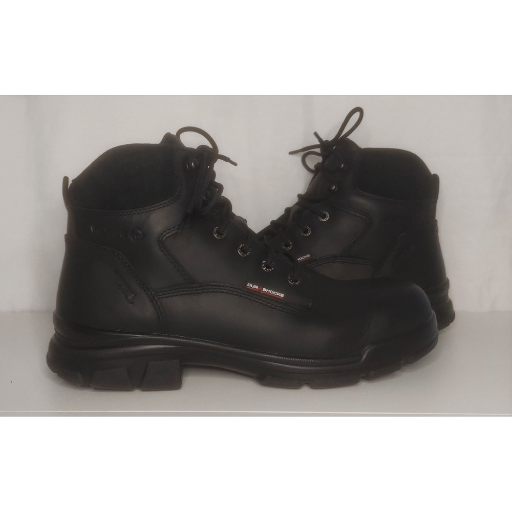 Wolverine Mens Black Durashocks SR Icon 6" Carbonmax Work Boots Size 12EW EUC